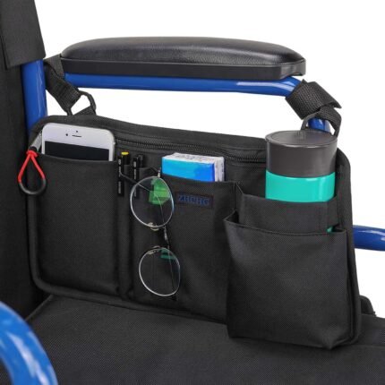 Wheelchair Side Bag with Cup Holder