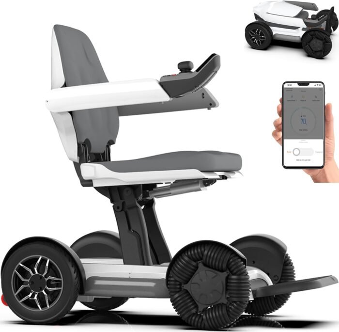 electric folding wheelchair