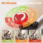 yosuda indoor cycling bike under desk bike