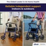 4 wheel rollator walker