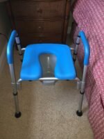 raised toilet seat with handles