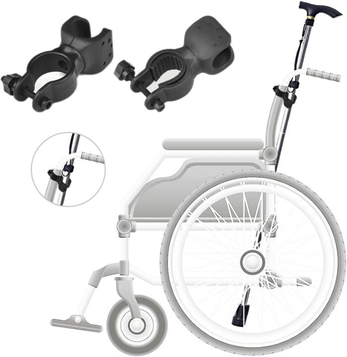 cane holder for wheelchair
